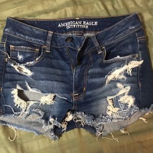 American Eagle distressed shorts